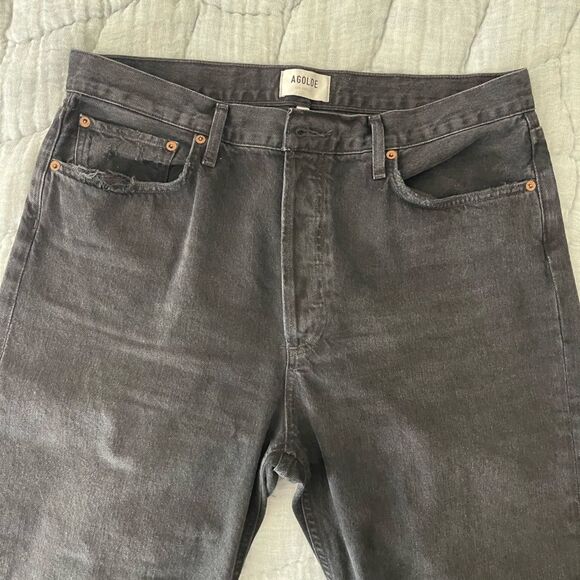 Agolde 90's Crop Jeans in Tar - Picture 8 of 11